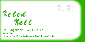 keled nell business card